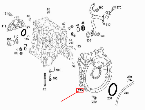 Carter distribution moteur - de,